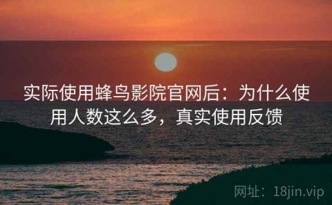实际使用蜂鸟影院官网后：为什么使用人数这么多，真实使用反馈