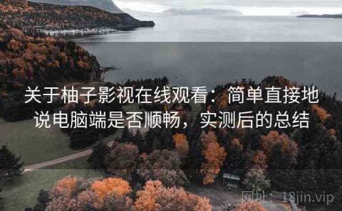 关于柚子影视在线观看：简单直接地说电脑端是否顺畅，实测后的总结