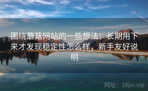 围绕蘑菇网站的一些想法：长期用下来才发现稳定性怎么样，新手友好说明