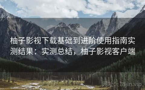柚子影视下载基础到进阶使用指南实测结果：实测总结，柚子影视客户端