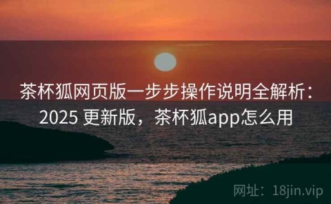 茶杯狐网页版一步步操作说明全解析：2025 更新版，茶杯狐app怎么用