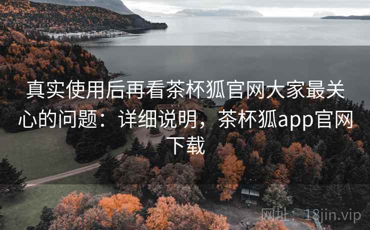 真实使用后再看茶杯狐官网大家最关心的问题：详细说明，茶杯狐app官网下载