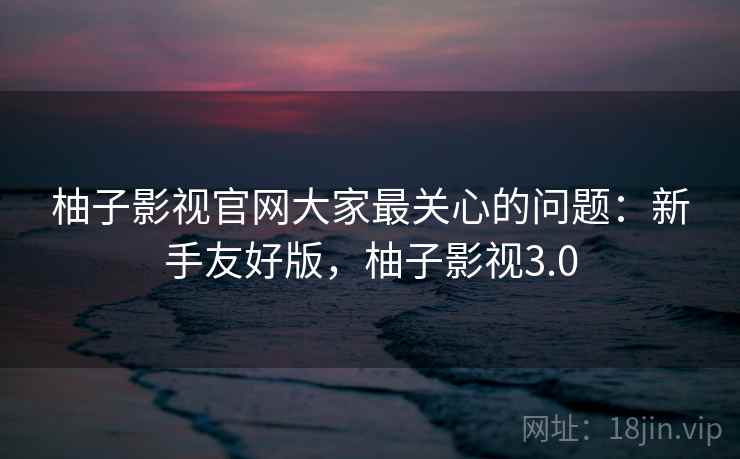 柚子影视官网大家最关心的问题：新手友好版，柚子影视3.0